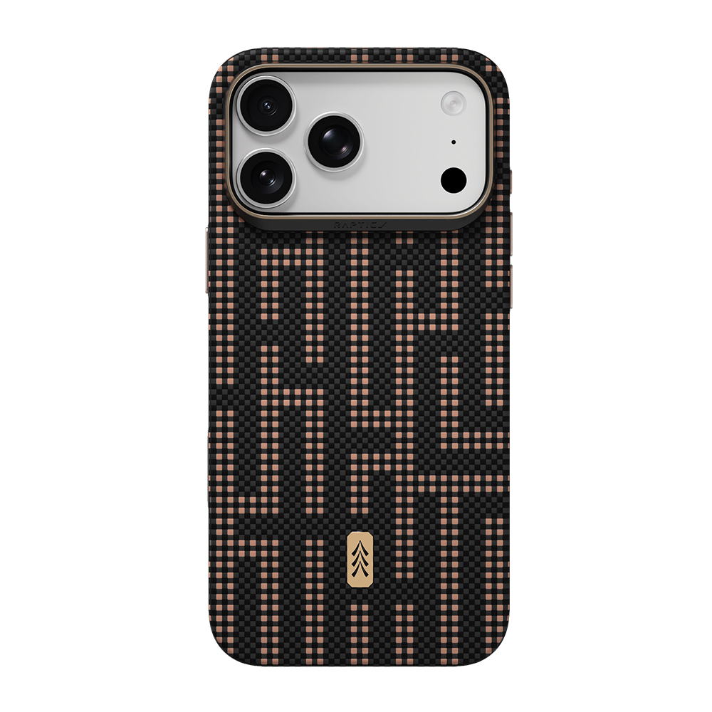 Apple iPhone 18 Pro Kılıf M-safe Şarj Özellikli Raptic Aramid Dual Ultra Grid Serisi Karbon Kapak