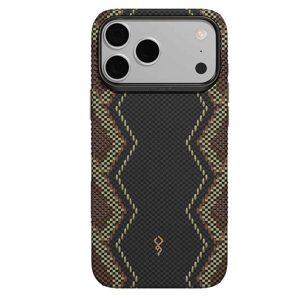 [RNZ-TA137855] Apple iPhone 18 Pro Max Kılıf M-safe Şarj Özellikli Raptic Aramid Dual Ultra Scepter Serisi Karbon Kapak