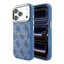 Apple iPhone 18 Pro Max Uyumlu Kılıf Guess Orjinal Lisanslı M-safe Şarj Özellikli Metal Kamera Çerçeveli C-Magnet 4G Desenli Yazı Logolu Kapak