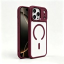 Apple iPhone 17 Pro Uyumlu Kılıf Wireless Şarj Özellikli Zore Krom M-safe Silikon Kapak