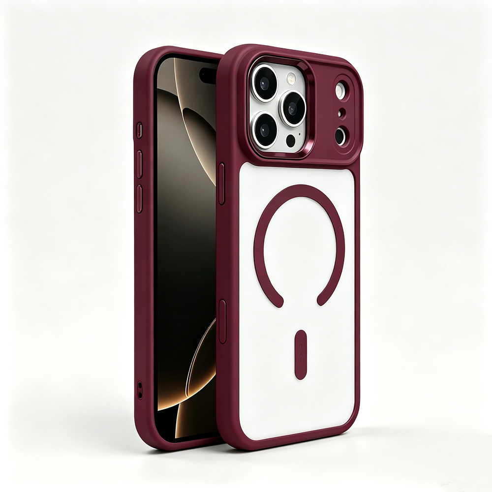 Apple iPhone 17 Pro Max Uyumlu Kılıf Wireless Şarj Özellikli Zore Krom M-safe Silikon Kapak