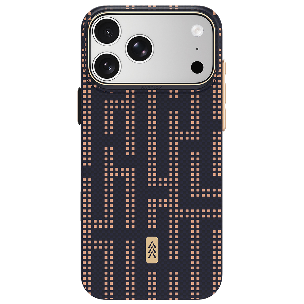 Apple iPhone 18 Pro Max Kılıf M-safe Şarj Özellikli Raptic Aramid Skin Serisi Karbon Kapak