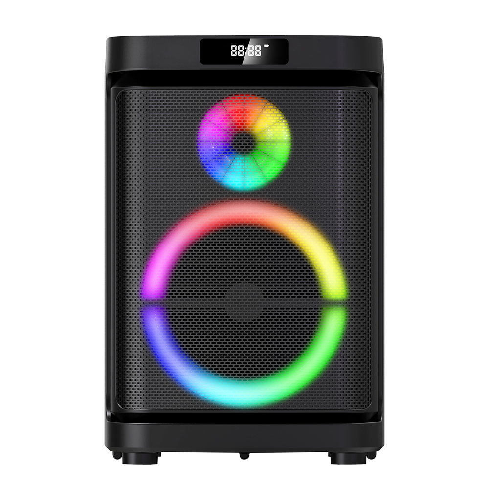 [RNZ-TA136508] Zore GD-1019 Dijital LED Göstergeli Çift Mikrofonlu RGB TWS 10 inç Stereo Bass Kablosuz Karaoke Hoparlör