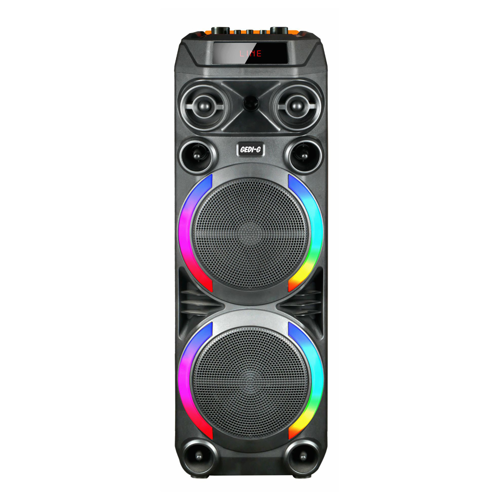 [RNZ-TA136511] Zore GD-2897 Dijital LED Göstergeli Mikrofonlu RGB TWS Çift 8 inç Stereo Bass Kablosuz Karaoke Hoparlör