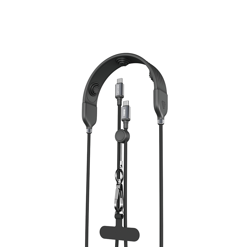 Lenyes LC558 Type-C to Type-C Data Kablolu 3 Kademeli Boyun Masaj Bandı 1.2M