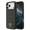 Apple iPhone 18 Pro Max Kılıf Guess Orjinal Lisanslı PU Deri Taşlı Üçgen Logo 4G Desenli Strass Kapak