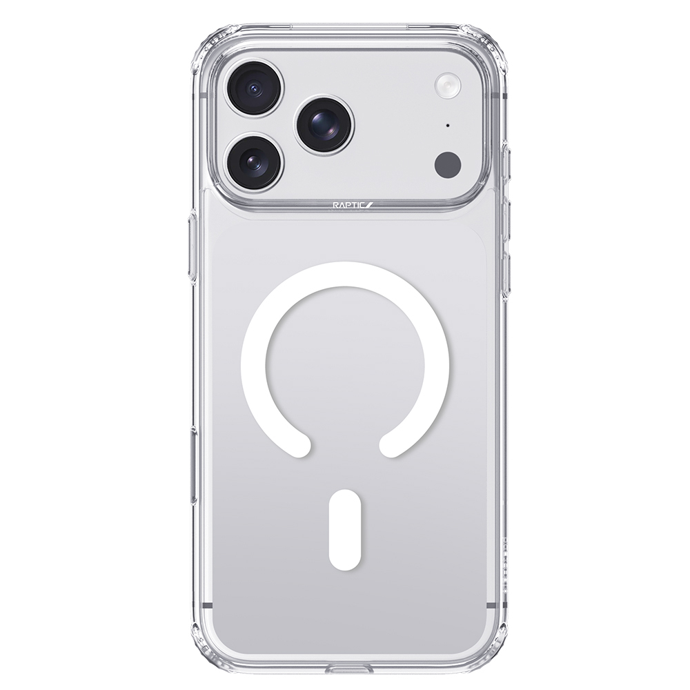 [RNZ-TA137404] Apple iPhone 18 Pro Max Kılıf M-Safe Şarj Özellikli Raptic Air Clear Serisi Airbagli Kapak (Şeffaf)