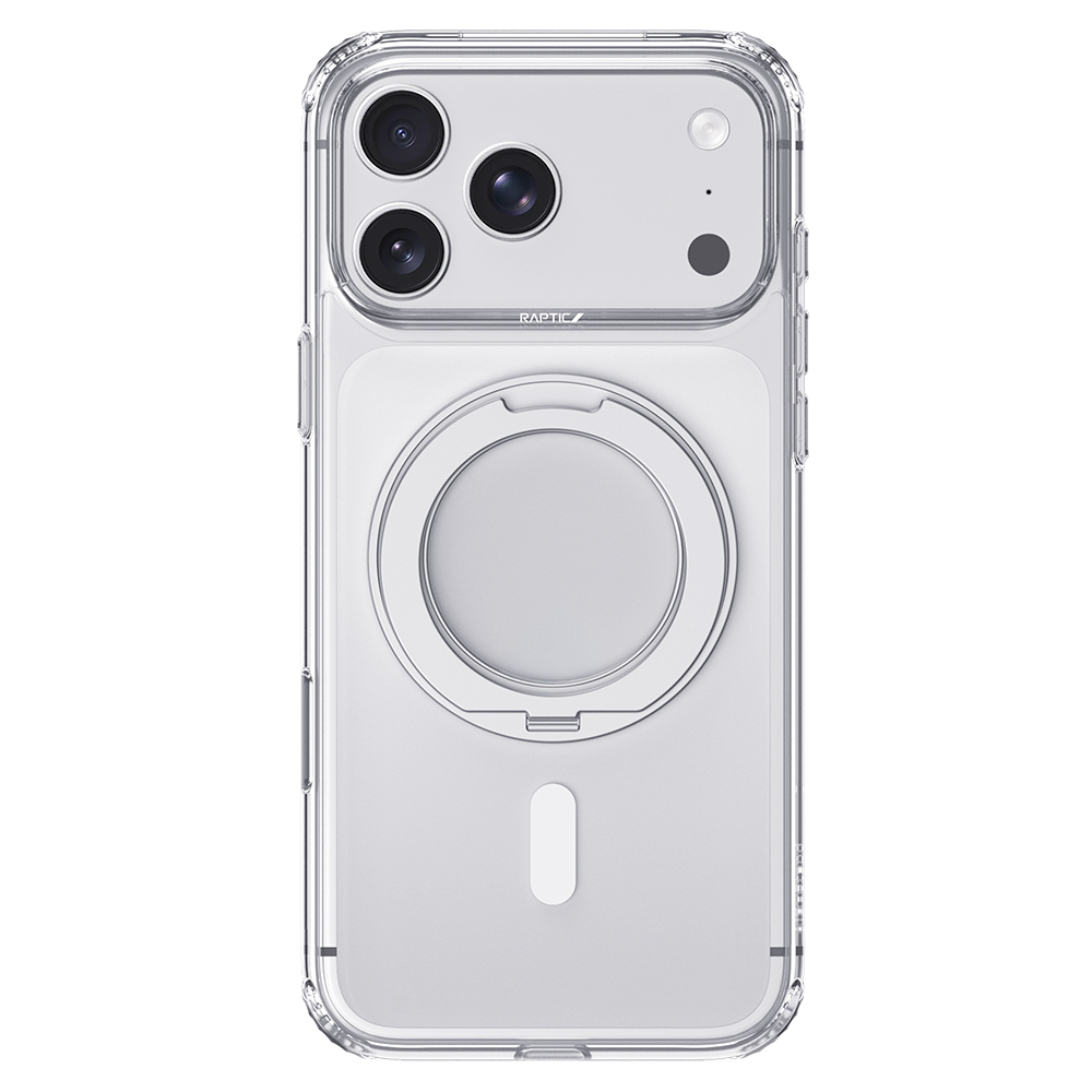 Apple iPhone 18 Pro Max Kılıf M-safe Şarj Özellikli Raptic Air Stand Serisi Aynalı Arka Yüzey Standlı Kapak