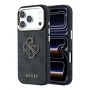 Apple iPhone 18 Pro Max Kılıf Guess Orjinal Lisanslı 4G Büyük Resin Logolu PU Kapak