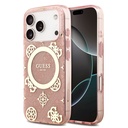 Apple iPhone 18 Pro Max Uyumlu Kılıf Guess Orjinal Lisanslı M-safe Şarj Özellikli IML Peony ve 4G Desenli Klasik Logolu Kapak