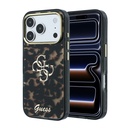 Apple iPhone 18 Pro Max Uyumlu Kılıf Guess Orjinal Lisanslı Yazı ve 4G Büyük Metal Logolu Silikon Kapak