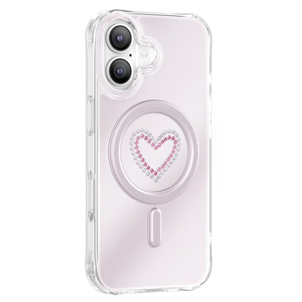 Apple iPhone 17 Uyumlu Kılıf M-Safe Şarj Özellikli Zore Paris Mova Sert PC Kapak