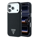 Apple iPhone 18 Pro Max Kılıf Guess Orjinal Lisanslı M-safe Şarj Özellikli Grained Triangle Kapak