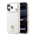 Apple iPhone 18 Pro Max Kılıf Guess Orjinal Lisanslı M-safe Şarj Özellikli Klasik Yazı ve 4G Logolu PU Deri Saffiano Kapak