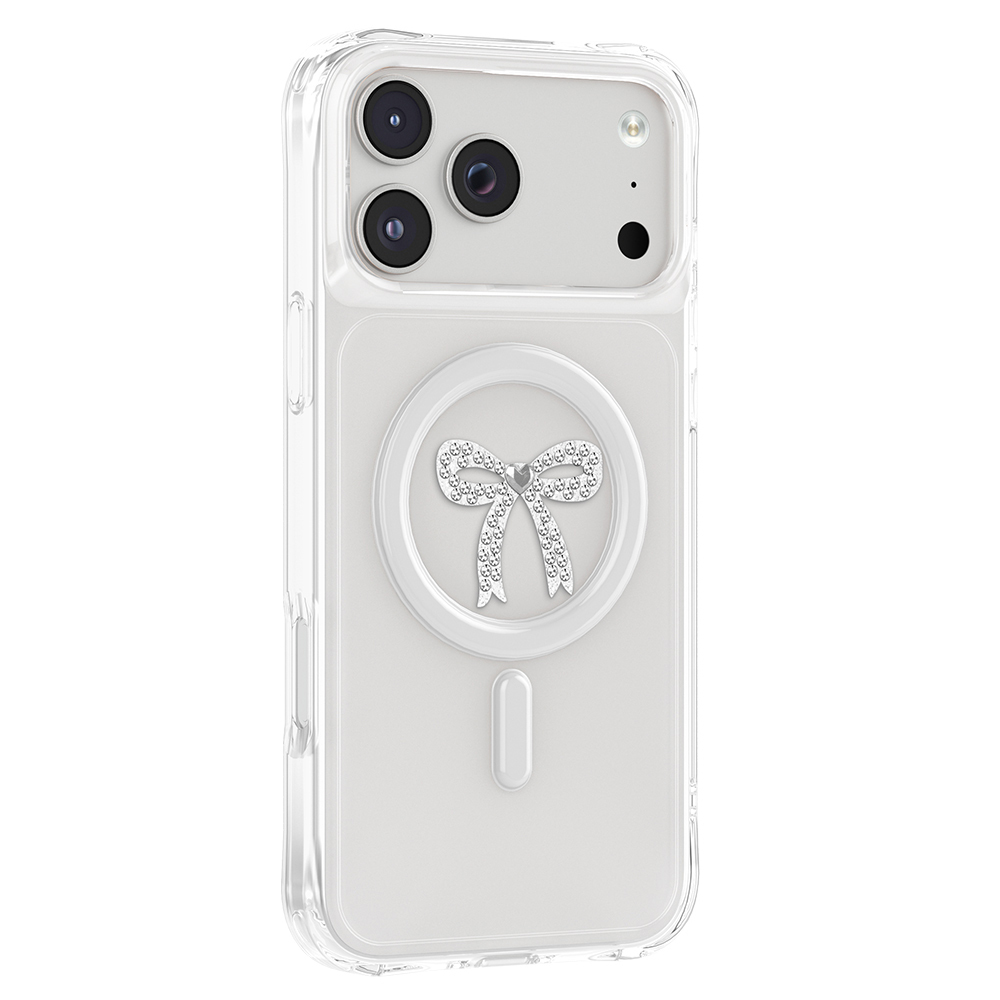 Apple iPhone 17 Pro Max Uyumlu Kılıf M-Safe Şarj Özellikli Zore Paris Mova Sert PC Kapak