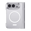 Apple iPhone Duo (Fold) Uyumlu Kılıf M-Safe Şarj Özellikli Raptic Air Clear Serisi Airbagli Kapak