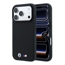 Apple iPhone 18 Pro Max Kılıf BMW Orjinal Lisanslı M-safe Şarj Özellikli Metal Logolu Karbon Fiber Kevlar Kapak