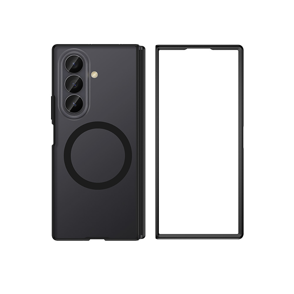 Samsung Galaxy Z Fold 7 Uyumlu Kılıf M-safe Şarj Özellikli Arkası Mat Sert PC Wlons Vena Kapak