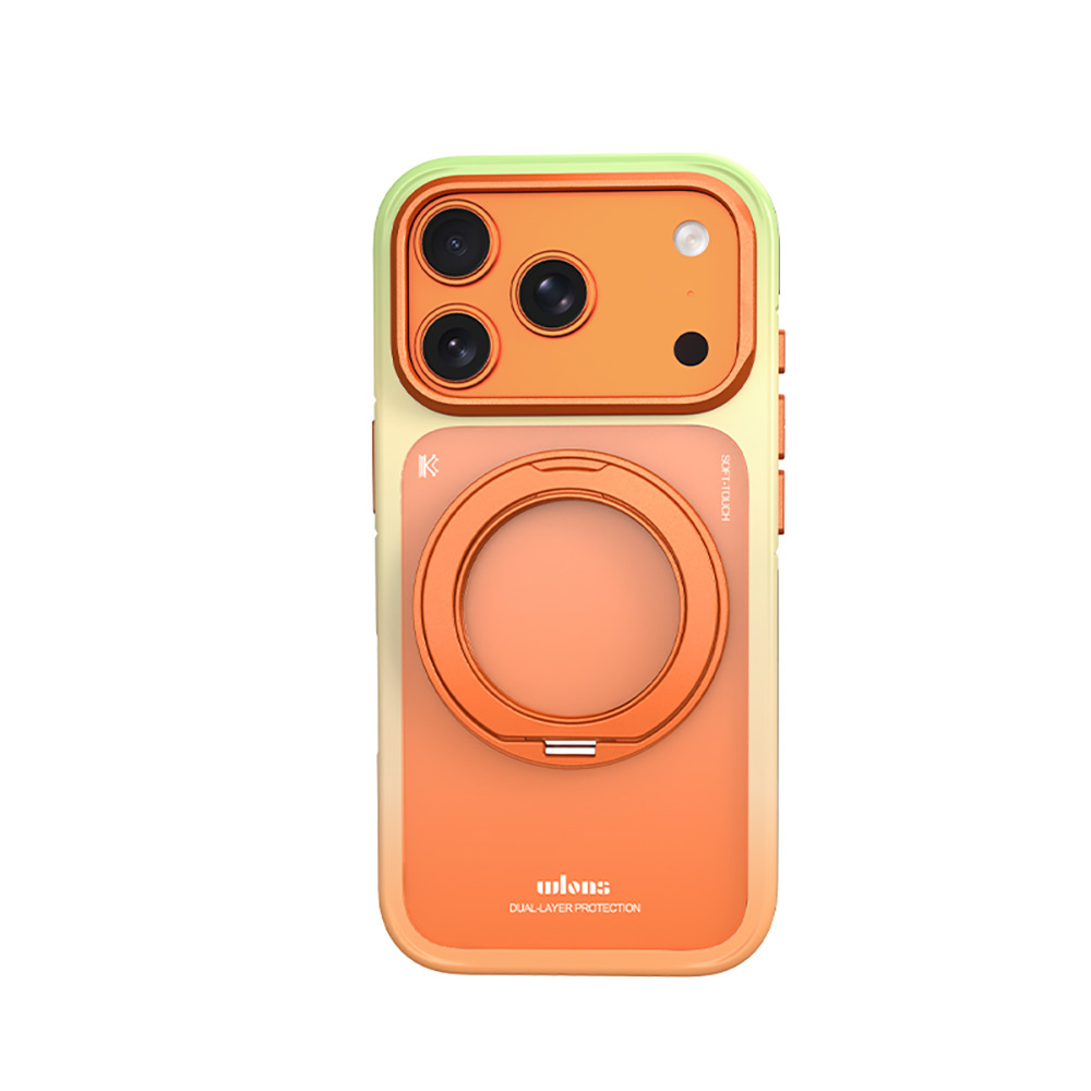 Apple iPhone 17 Pro Max Uyumlu Kılıf M-safe Şarj Özellikli Sert PC Wlons Arvox Standlı Kapak