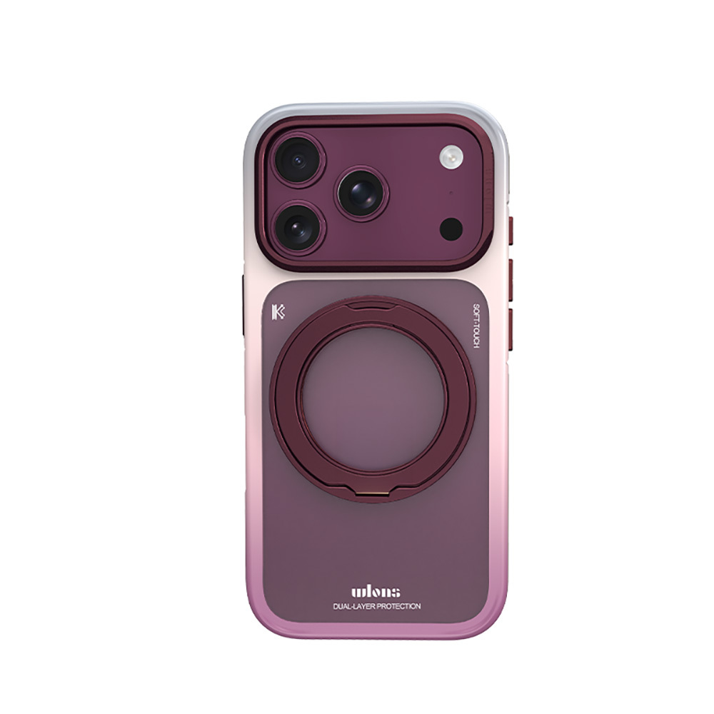 Apple iPhone 17 Pro Max Uyumlu Kılıf M-safe Şarj Özellikli Sert PC Wlons Arvox Standlı Kapak