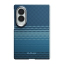 Galaxy Z Fold 8 Kılıf M-safe Şarj Özellikli Aramid Karbon Fiber Pitaka Tactile Woven Sunset-Moonrise Serisi Kapak