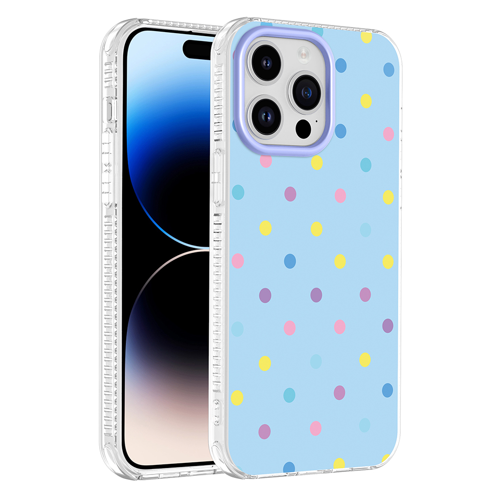 [RNZ-TA138355] Apple iPhone 14 Pro Max Uyumlu Kılıf Airbag Tasarımlı Zore Potik Sert PC Kapak (Mavi)