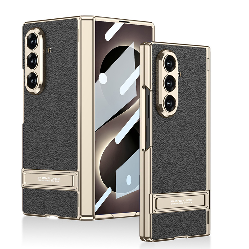 [RNZ-TA138687] Samsung Galaxy Z Fold 8 Ultra Uyumlu Kılıf Zore Kıpta KPT-08 Standlı Kapak (Siyah)