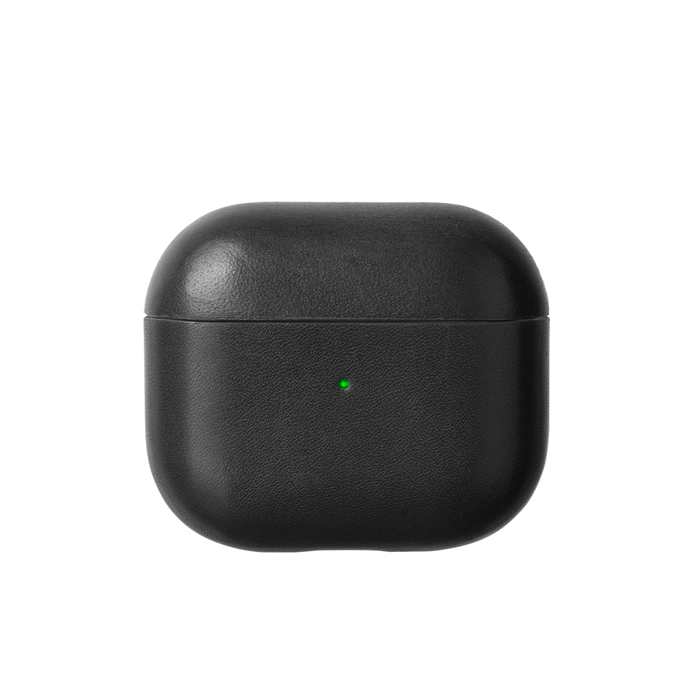 [RNZ-TA138570] Apple AirPods 3.Nesil Kılıf M-Safe Şarj Özellikli Native Union Hakiki Nappa Derisi Klasik Kapak (Siyah)