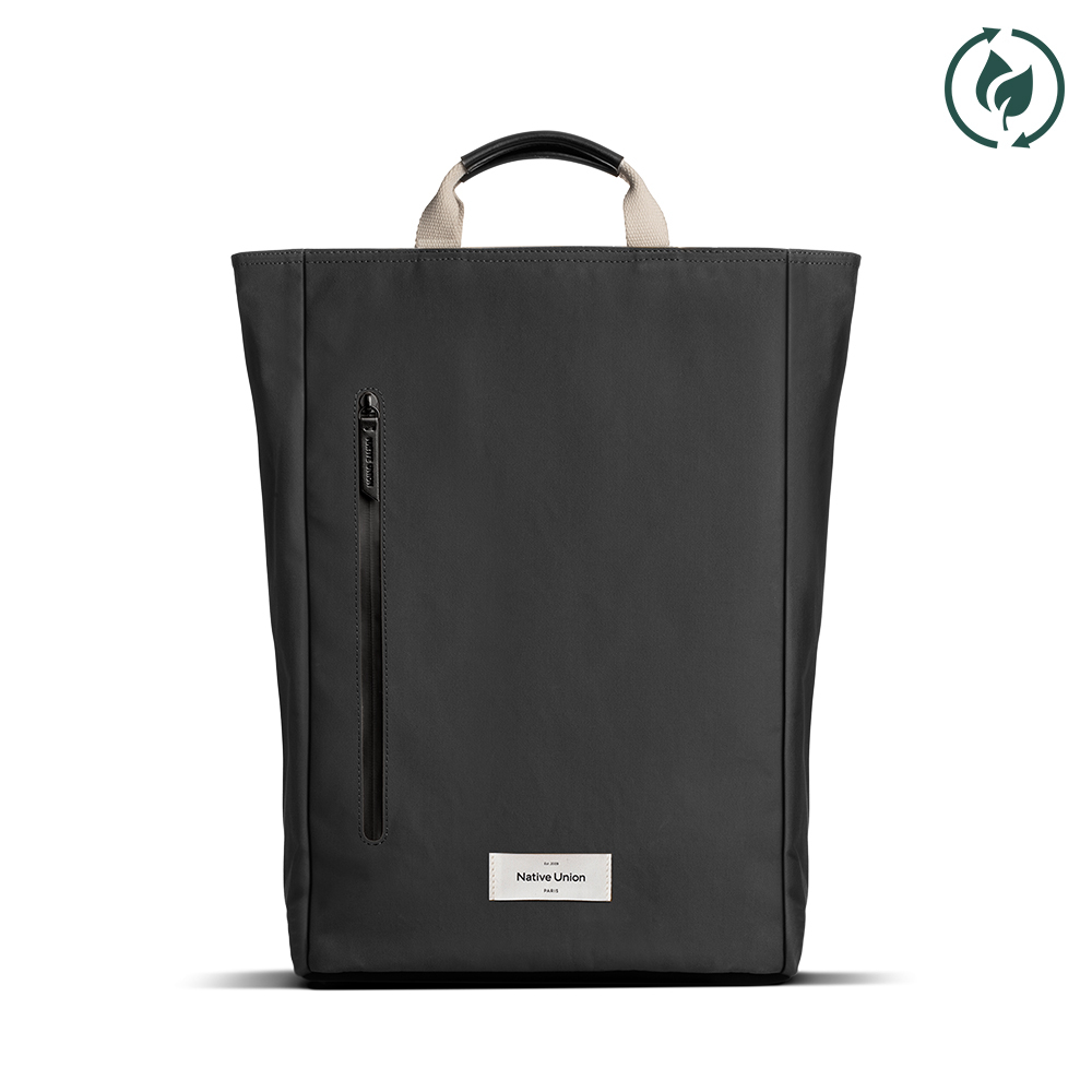 [RNZ-TA138587] Native Union W.F.A Serisi Su Geçirmez Cordura Kumaş YKK Fermuarlı 20L Sırt Çantası (Siyah)
