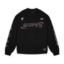 Skinarma Neptune Uzun Kollu Oversize Unisex Bisiklet Yaka Siyah Sweatshirt