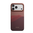Apple iPhone 17 Pro Max Uyumlu Kılıf M-safe Şarj Özellikli Aramid Fiber Pitaka Tactile Woven Starpeak Serisi Over The Horizon Kapak