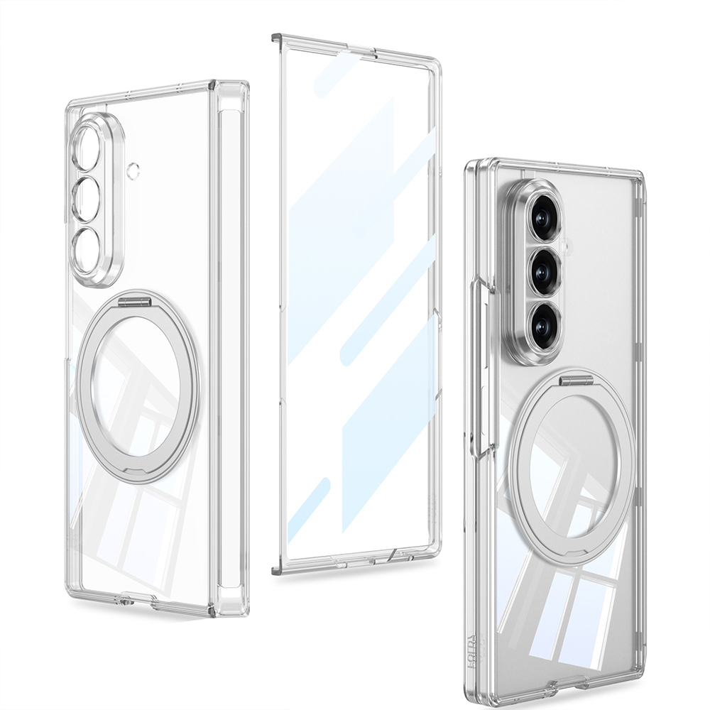 [RNZ-TA138752] Galaxy Z Fold 8 Ultra M-safe Şarj Özellikli Zore Kıpta KPT-02 Standlı Kapak