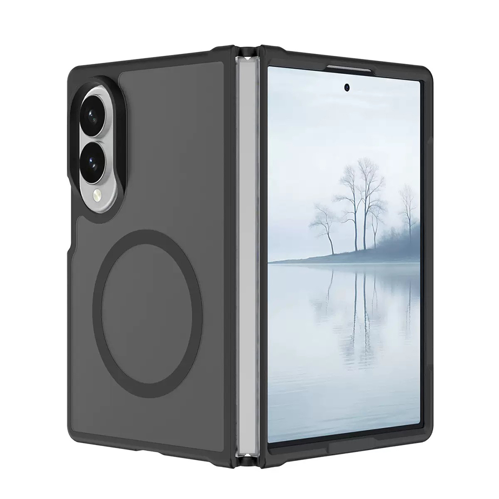 [RNZ-TA138743] Samsung Galaxy Z Fold 8 Uyumlu Kılıf M-Safe Şarj Özellikli Kamera Korumalı Zore Lunex Kapak