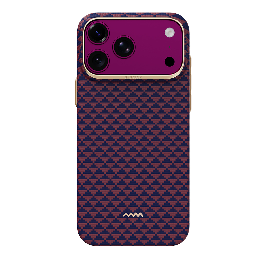 Apple iPhone 18 Pro Uyumlu Kılıf M-safe Şarj Özellikli Raptic Aramid Skin Origin Serisi Karbon Kapak