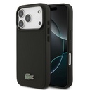 Apple iPhone 18 Pro Kılıf Lacoste Orjinal Lisanslı M-safe Şarj Özellikli PU Pike Desenli Metal Logolu Kapak