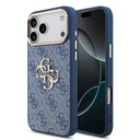Apple iPhone 18 Pro Max Uyumlu Kılıf Guess Orjinal Lisanslı Gold Metal Kamera Çerçeveli 4G Desenli Metal Büyük 4G ve Yazı Logolu Kapak