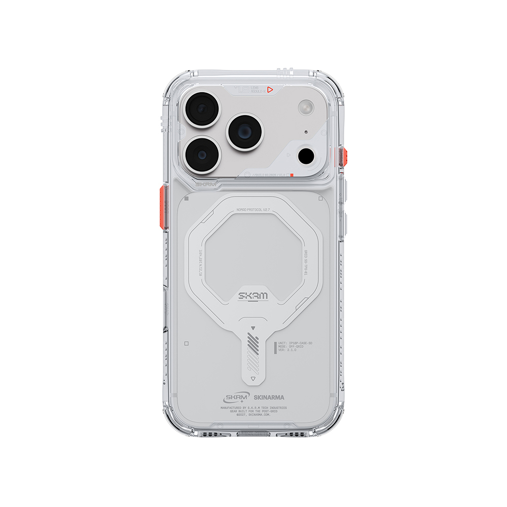 Apple iPhone 18 Pro Max Kılıf M-safe Şarj Özellikli Şeffaf Airbag Tasarımlı Skinarma Saido Mag-Charge Kapak