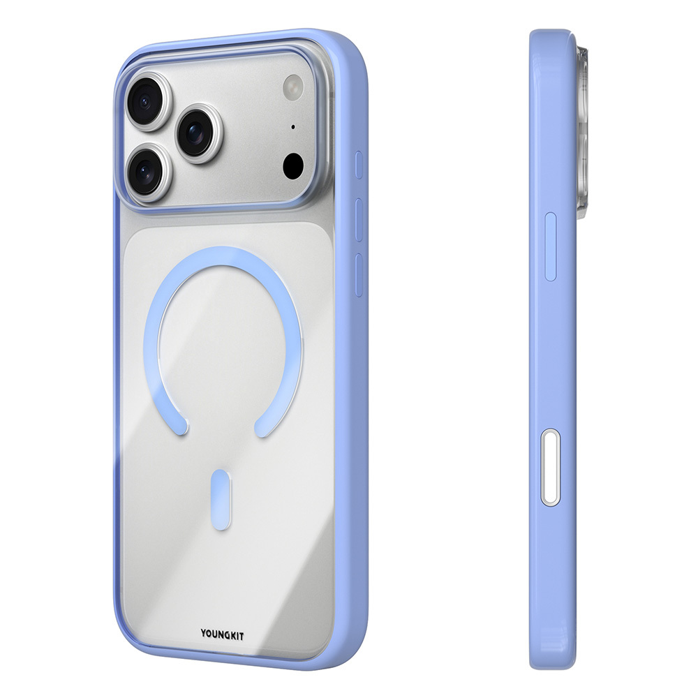 Apple iPhone 17 Pro Max Uyumlu Kılıf M-safe Şarj Özellikli Youngkit Clear Serisi Kapak