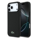 Apple iPhone 18 Pro Max Kılıf Lacoste Orjinal Lisanslı M-safe Şarj Özellikli PU Pike Desenli Metal Logolu Kapak