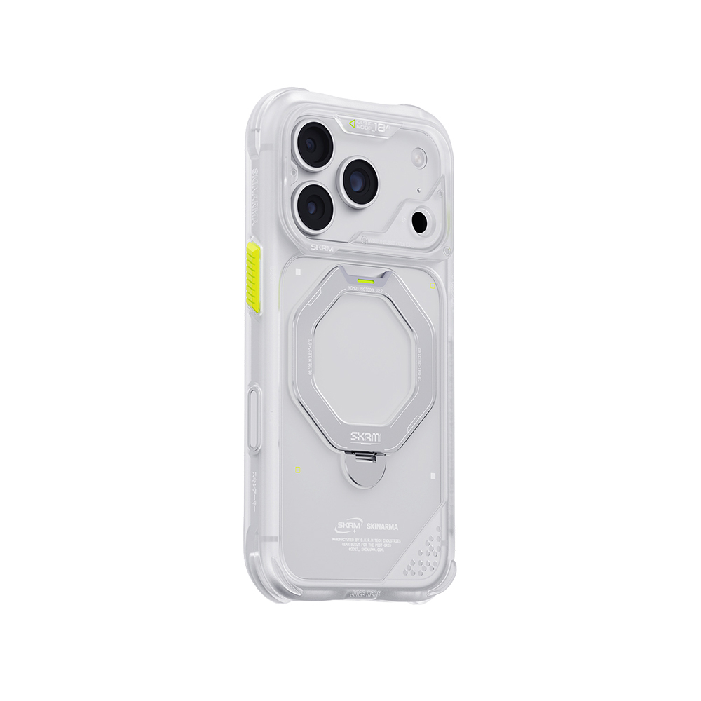Apple iPhone 18 Pro Uyumlu Kılıf M-safe Şarj Özellikli Standlı Skinarma Saturn Kapak
