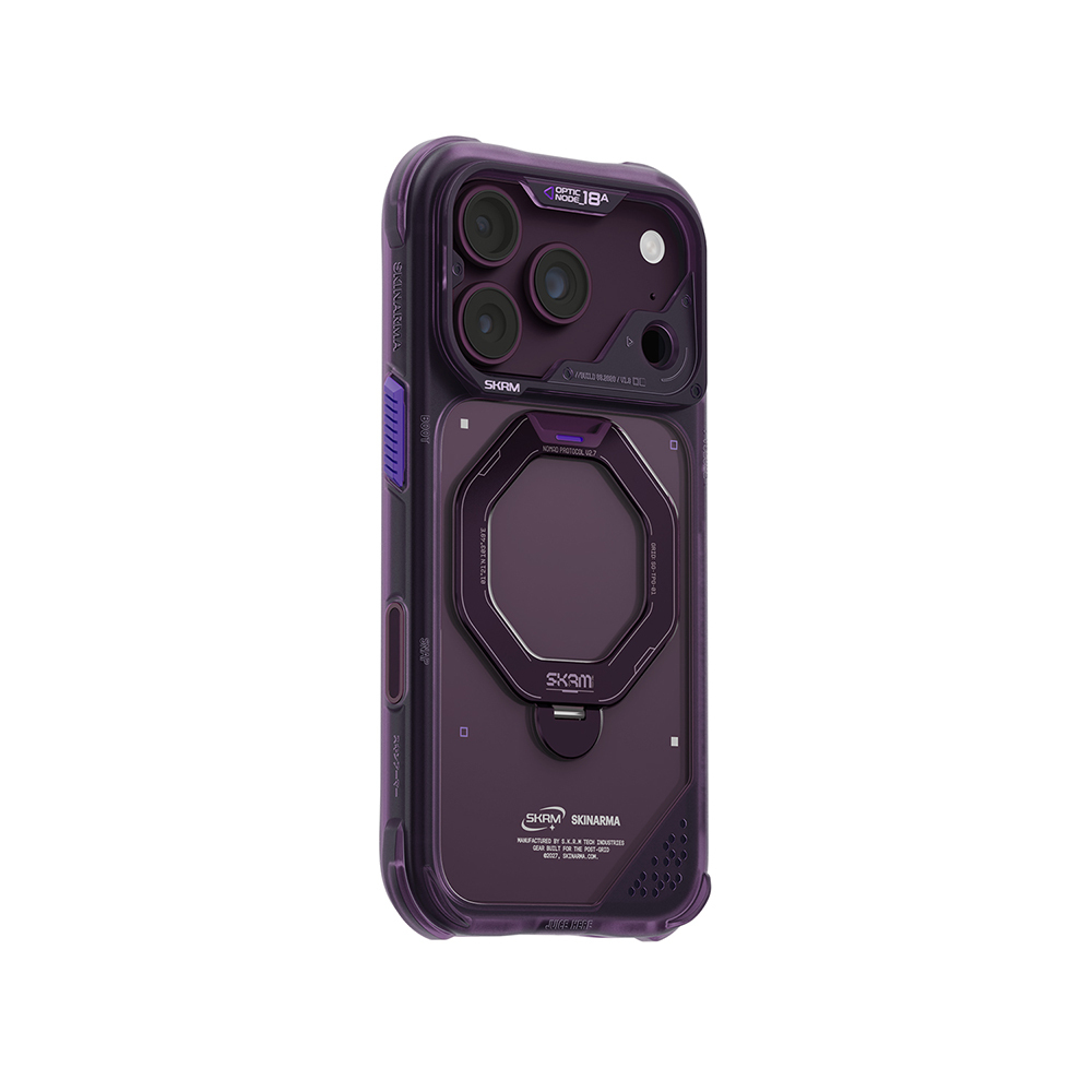 Apple iPhone 18 Pro Uyumlu Kılıf M-safe Şarj Özellikli Standlı Skinarma Saturn Kapak