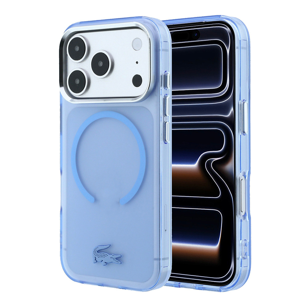 Apple iPhone 18 Pro Kılıf Lacoste Orjinal Lisanslı M-safe C-Magnet İkonik Timsah Logolu IML Frosted Kapak