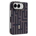 Apple iPhone Duo (Fold) Uyumlu Kılıf M-safe Şarj Özellikli Raptic Aramid SkinPro Grid Serisi Karbon Kapak