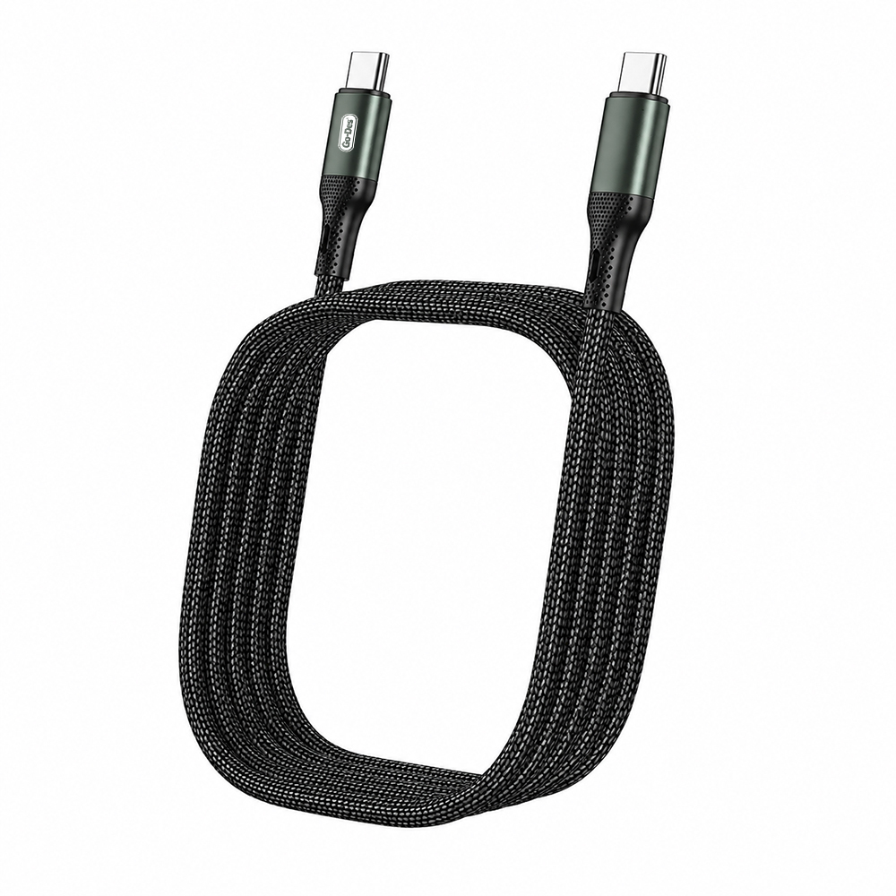 [RNZ-TA138822] Go Des GD-UC575 Type-C to Type-C PD Örgü Tasarımlı Hızlı Şarj Özellikli Data ve Şarj Kablosu 40W 3M