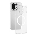 OnePlus 15 5G Uyumlu Kamera Korumalı M-Safe Şarj Özellikli Şeffaf Zore London Sert PC Kapak