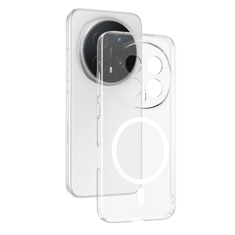 [RNZ-TA139480] Honor Magic 8 Pro Kamera Korumalı M-Safe Şarj Özellikli Şeffaf Zore London Sert PC Kapak
