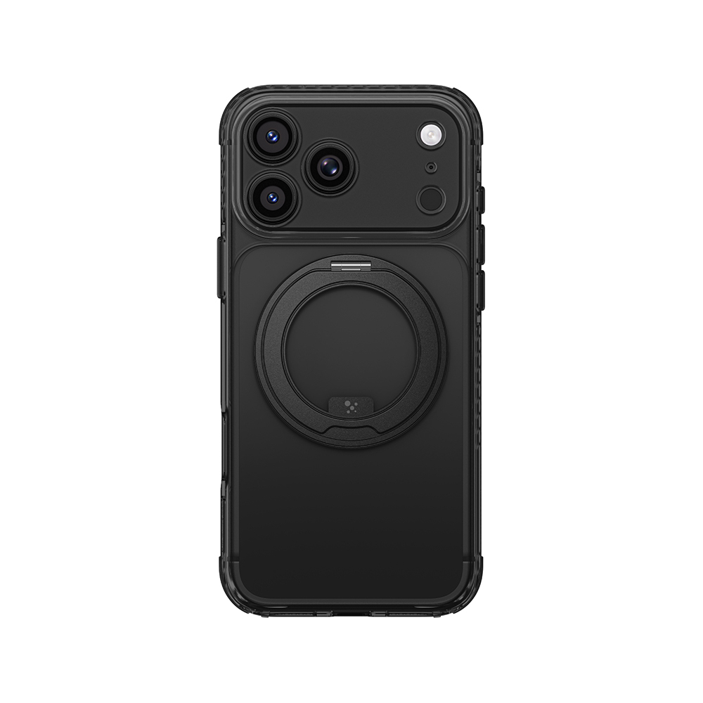 Apple iPhone 18 Pro Kılıf M-Safe Şarj Özellikli Airbag Tasarımlı Standlı Lens Korumalı AmazingThing Titan Pro MagSpin Kapak
