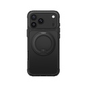 Apple iPhone 18 Pro Kılıf M-Safe Şarj Özellikli Airbag Tasarımlı Standlı Lens Korumalı AmazingThing Titan Pro MagSpin Kapak