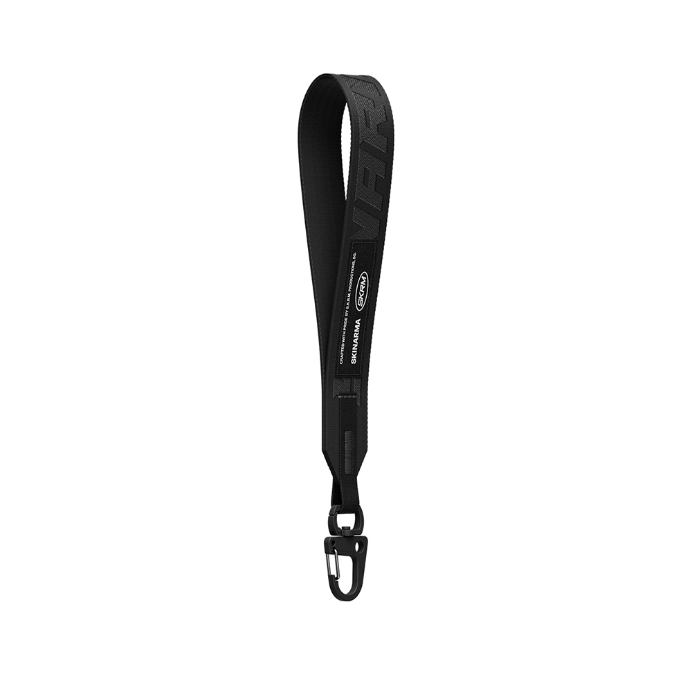 [RNZ-TA138847] Skinarma Scout XE Serisi Logolu Ayarlanabilir Telefon Bilek Askı Kayışı (Siyah)