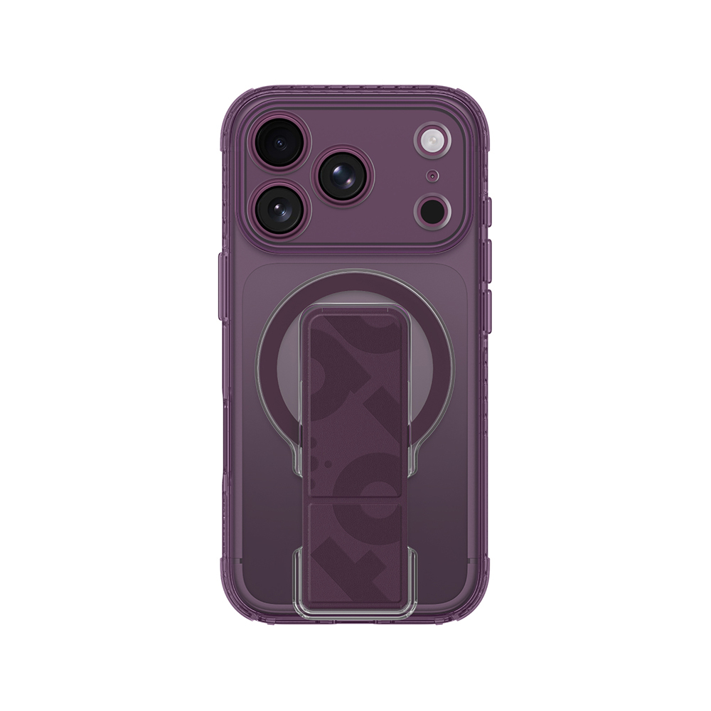 Apple iPhone 18 Pro Uyumlu Kılıf M-safe Şarj Özellikli Standlı Amazingthing Titan Pro Grip Stand Serisi Kapak